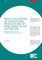 Prices fluctuation of agricultural products and of basic basket in the last decade